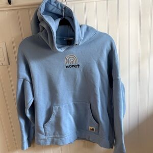 Monet Light Blue Hoodie with Logo